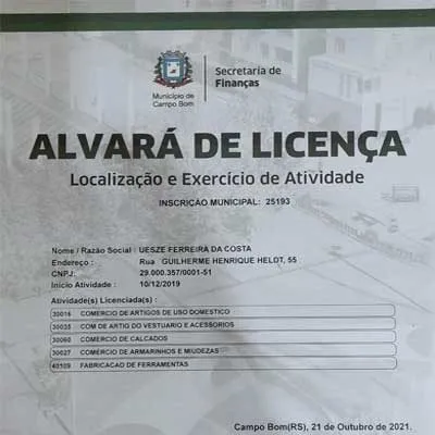 Alvará de Atividade